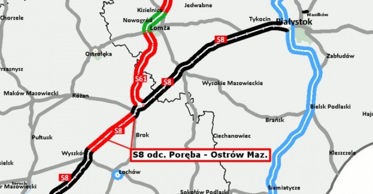 Po S8 bezpieczniej i płynniej z Warszawy do Białegostoku