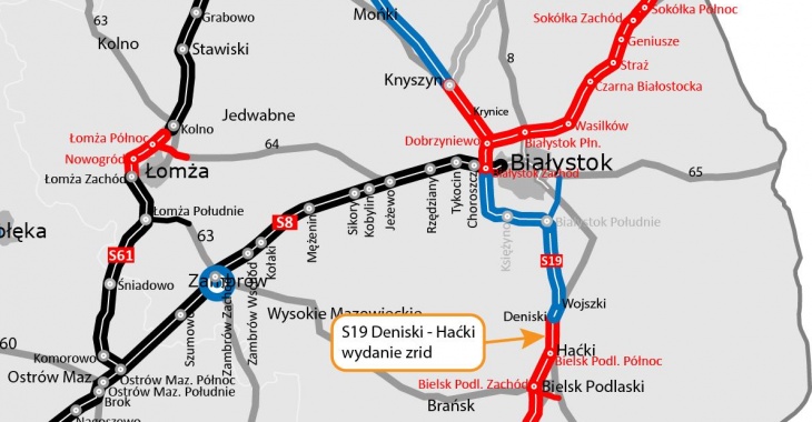 Rusza budowa kolejnego odcinka S19 w województwie podlaskim Rusza budowa kolejnego odcinka S19 w województwie podlaskim