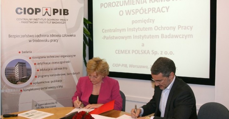 Innowacje w zakresie Bezpieczeństwa i Higieny Pracy Strategiczne partnerstwo CEMEX Polska i CIOP 