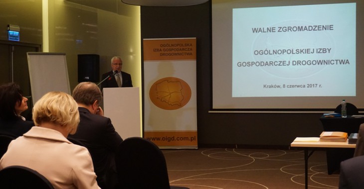 Walne Zgromadzenie z udziałem członków Ogólnopolskiej Izby Gospodarczej Drogownictwa Walne Zgromadzenie z udziałem członków Ogólnopolskiej Izby Gospodarczej Drogownictwa