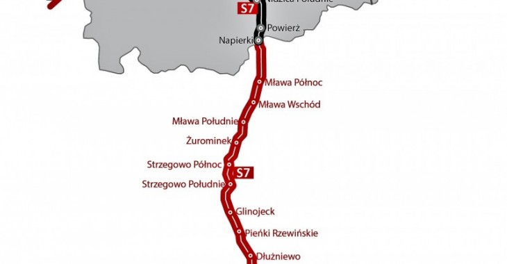 Utrudnienia w ruchu na DK7 Napierki – Płońsk