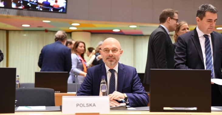 Minister klimatu Michał Kurtyka na Radzie ENVI