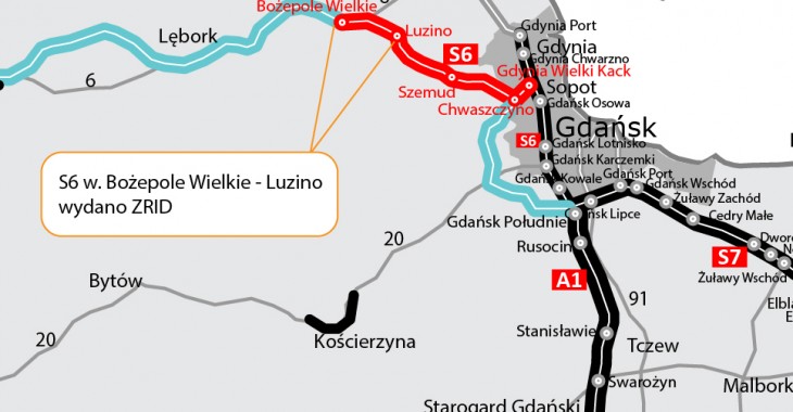ZRID na odcinek Bożepole Wielkie - Luzino ZRID na odcinek Bożepole Wielkie - Luzino