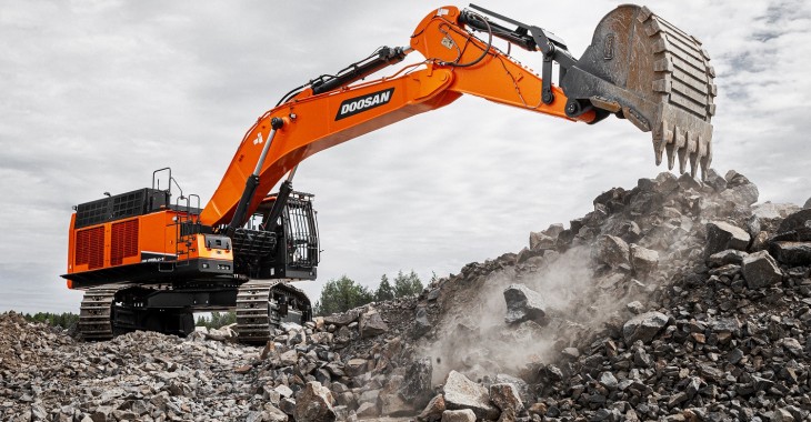 Nowa koparka Doosan oferuje najlepszą wydajność w klasie maszyn 80-tonowych
