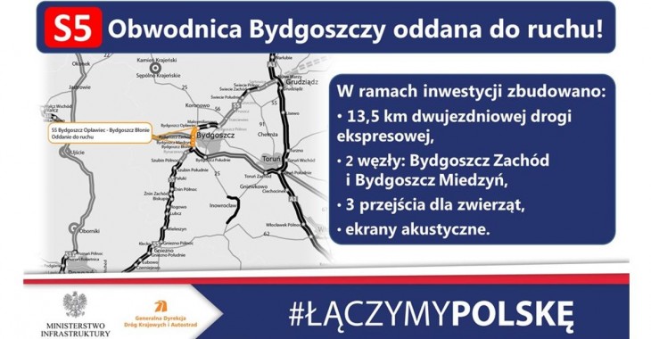 Obwodnica Bydgoszczy oddana do ruchu