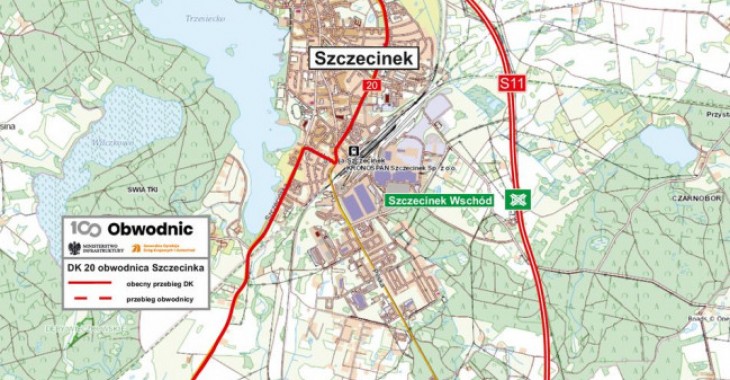 Znamy oferty wykonawców w przetargu na realizację obwodnicy Szczecinka w ciągu DK20 Znamy oferty wykonawców w przetargu na realizację obwodnicy Szczecinka w ciągu DK20