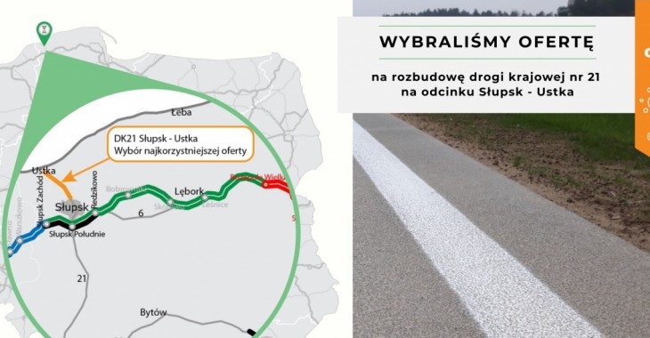 Będzie bezpieczniej na DK21 pomiędzy Słupskiem i Ustką Będzie bezpieczniej na DK21 pomiędzy Słupskiem i Ustką