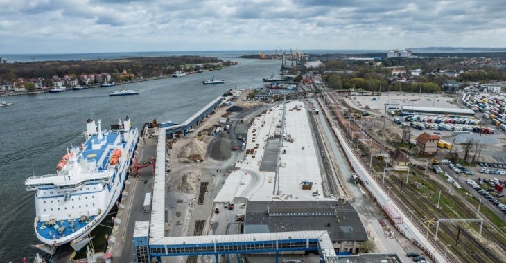 CEMEX dostarcza beton na przebudowę Terminala Promowego w Świnoujściu