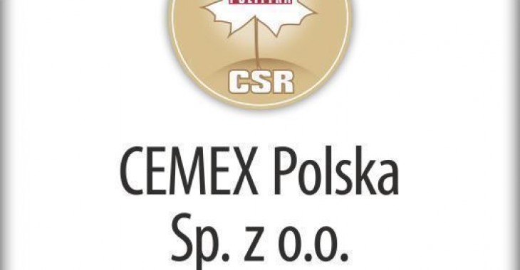 Biały Listek CSR dla CEMEX Polska Biały Listek CSR dla CEMEX Polska