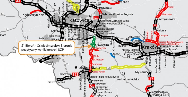 Przetarg na realizację odcinka S1 między węzłami Bieruń i Oświęcim Przetarg na realizację odcinka S1 między węzłami Bieruń i Oświęcim