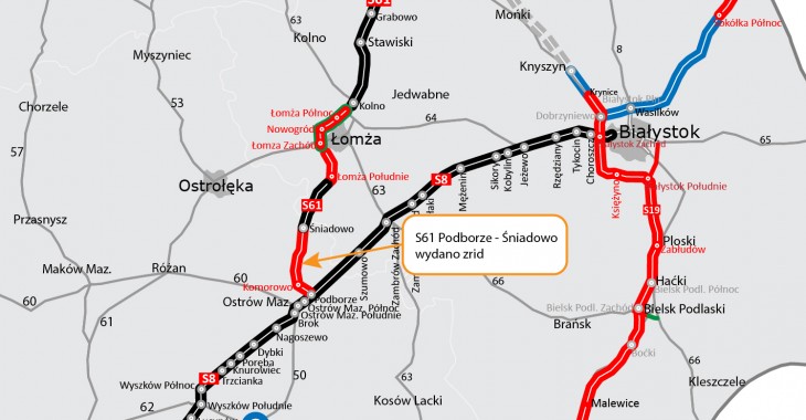 Jest zgoda na budowę ostatniego odcinka S61 Via Baltica Jest zgoda na budowę ostatniego odcinka S61 Via Baltica