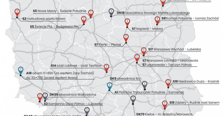 GDDKiA: ponad 345 km dróg planuje oddać do ruchu w 2022 roku GDDKiA: ponad 345 km dróg planuje oddać do ruchu w 2022 roku
