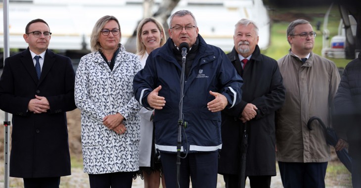 Łącznik brzeski w budowie Łącznik brzeski w budowie